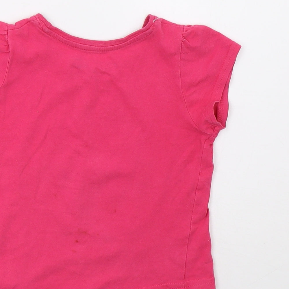 Primark Girls Pink Pullover T-Shirt Size 2-3 Years