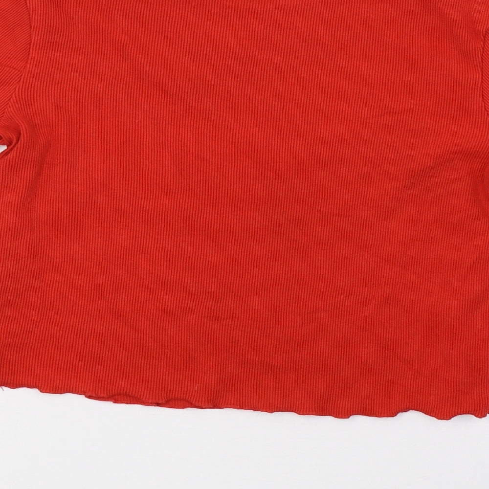 George Womens Red Pullover Sweatshirt Size 8 - cropped