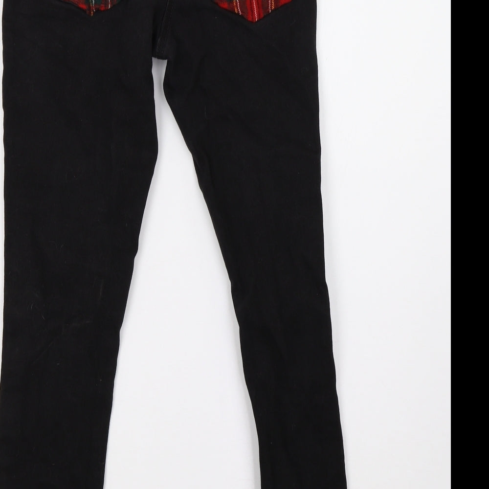 Next Girls Black Denim Skinny Jeans Size 13 Years