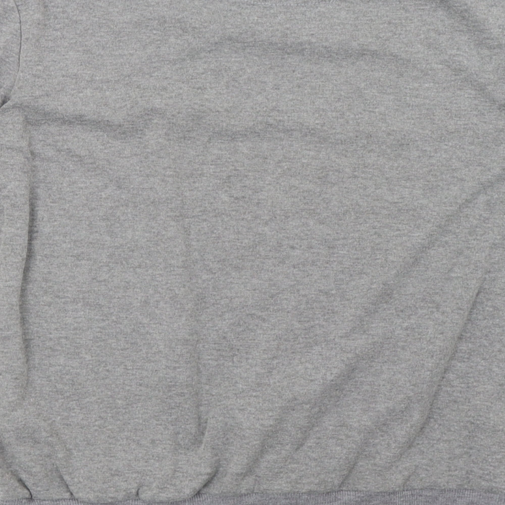 incerun Mens Grey Pullover Sweatshirt Size S