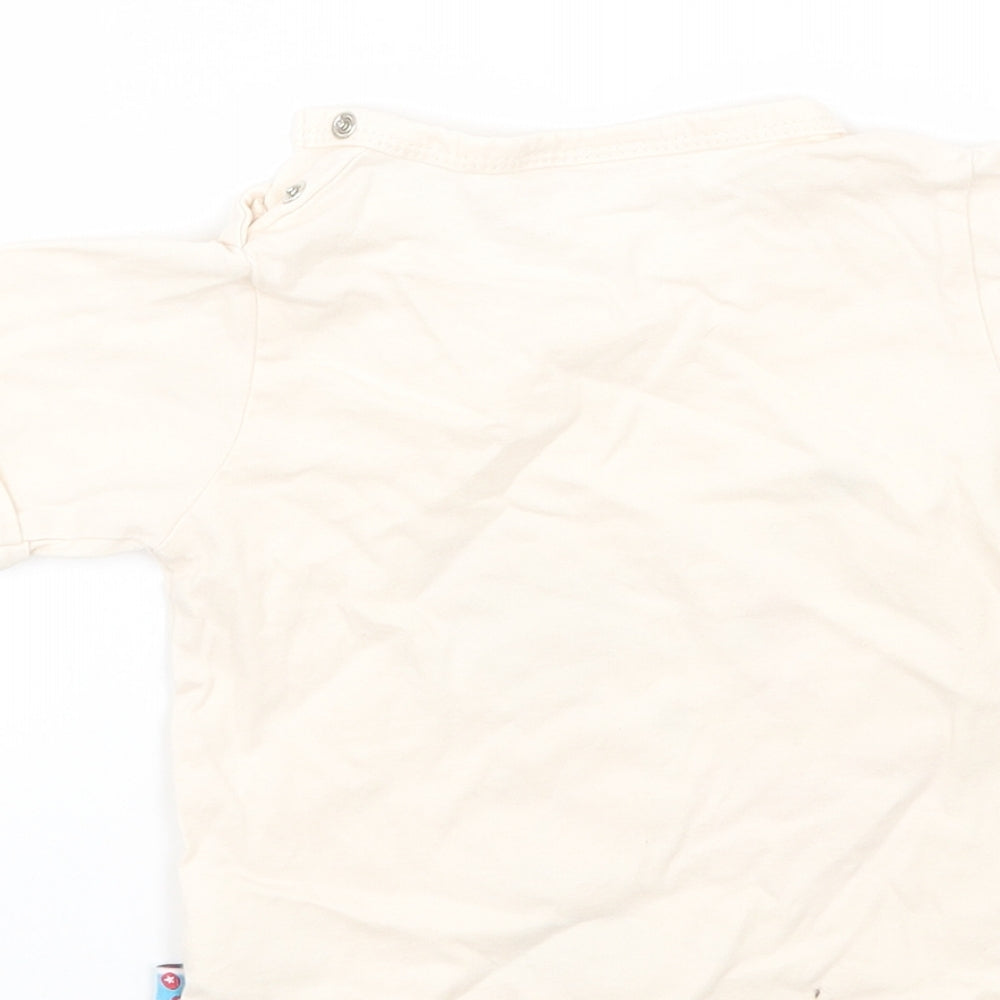 NICI Girls Beige Basic T-Shirt Size 9-12 Months