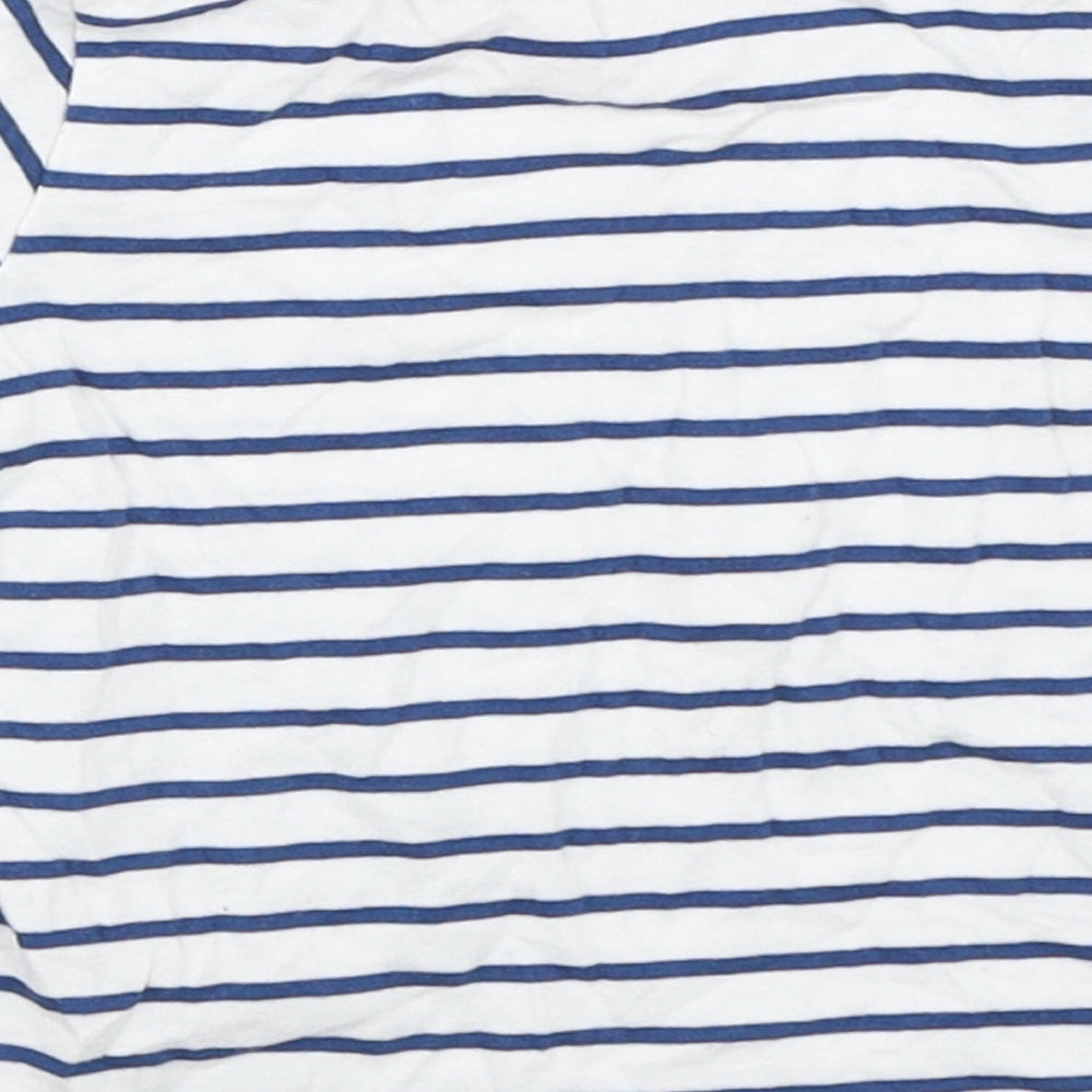 George Boys White Striped Basic T-Shirt Size 3-6 Months