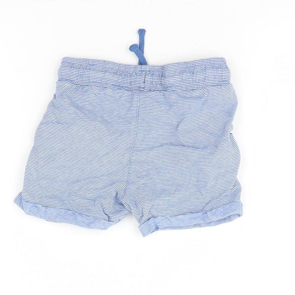 TU Baby Blue Striped Cropped Trousers Size 18 Months