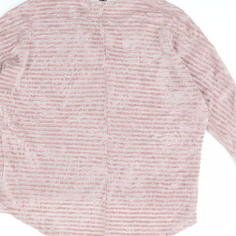 New Look Womens Pink Pullover Jumper Size S