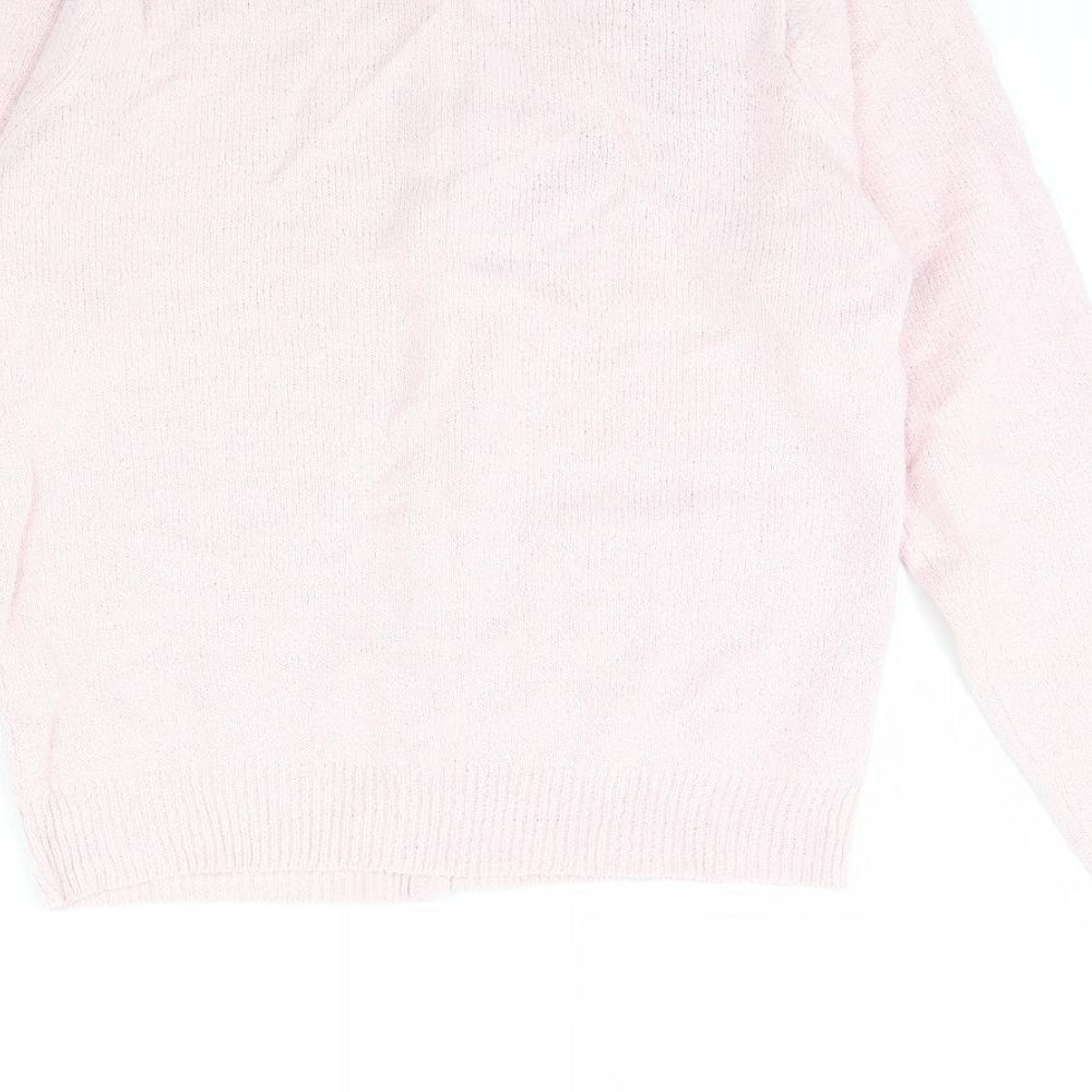 mia mod Womens Pink Cardigan Jumper Size S