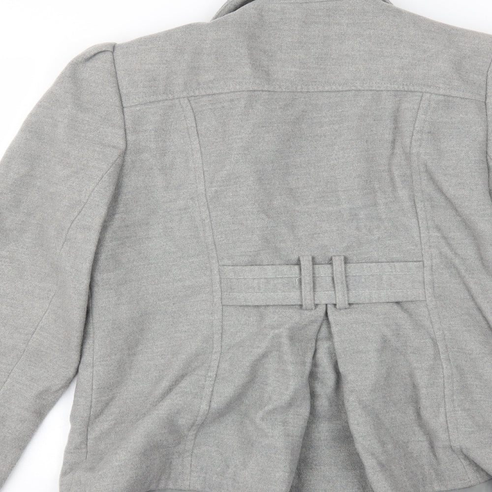 Dorothy Perkins Womens Grey Overcoat Coat Size 12