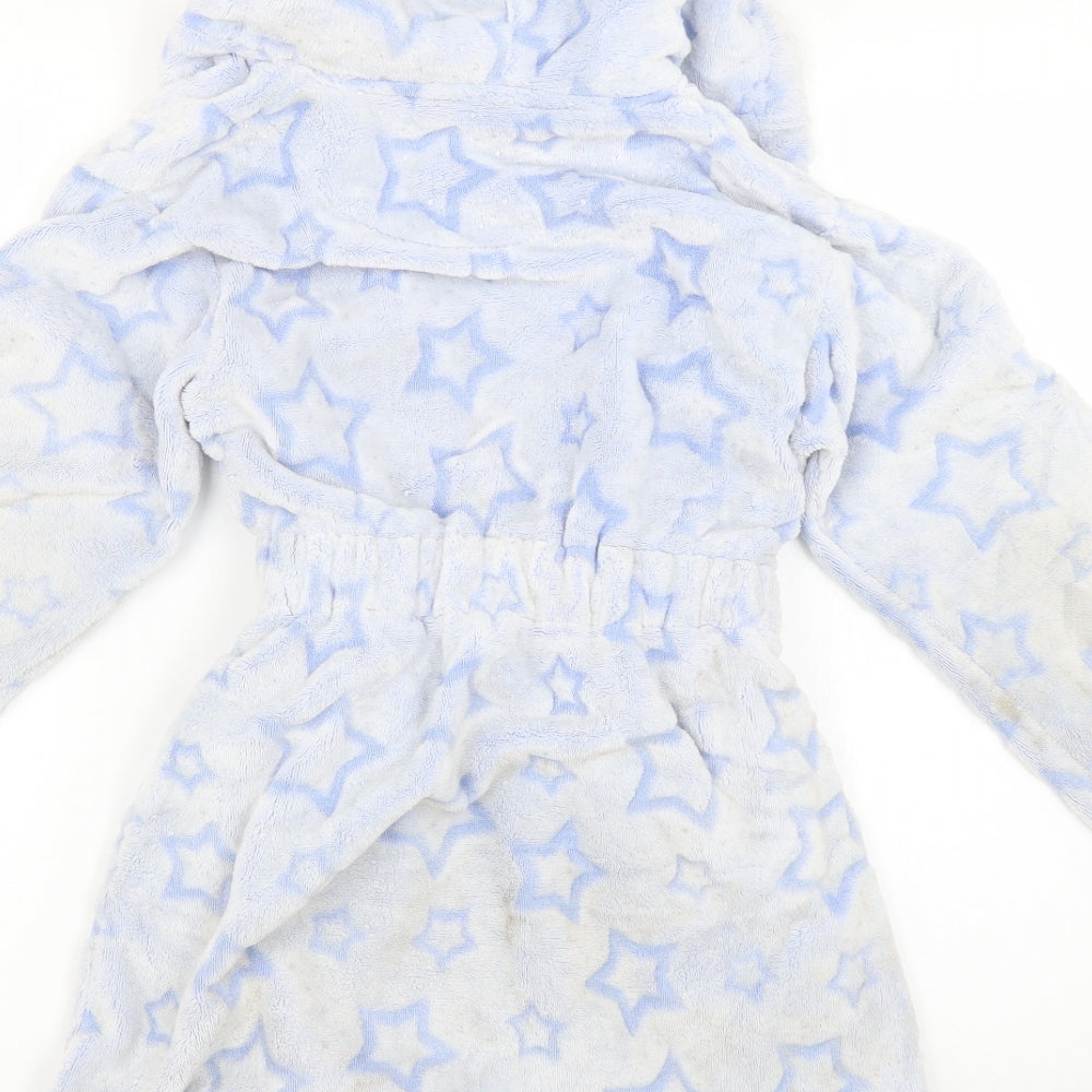 Nutmeg Girls Blue Geometric Top Robe Size 9-10 Years