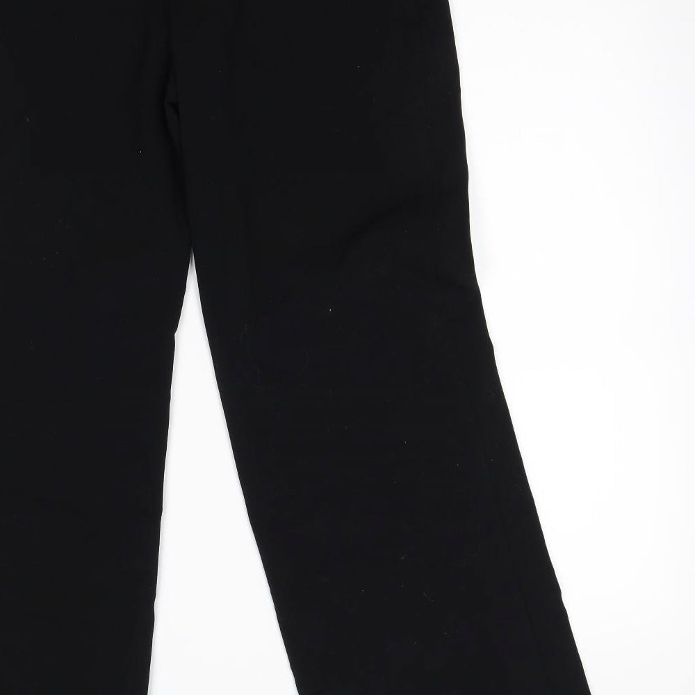 M&S Womens Black Trousers Size 10 L28 in -