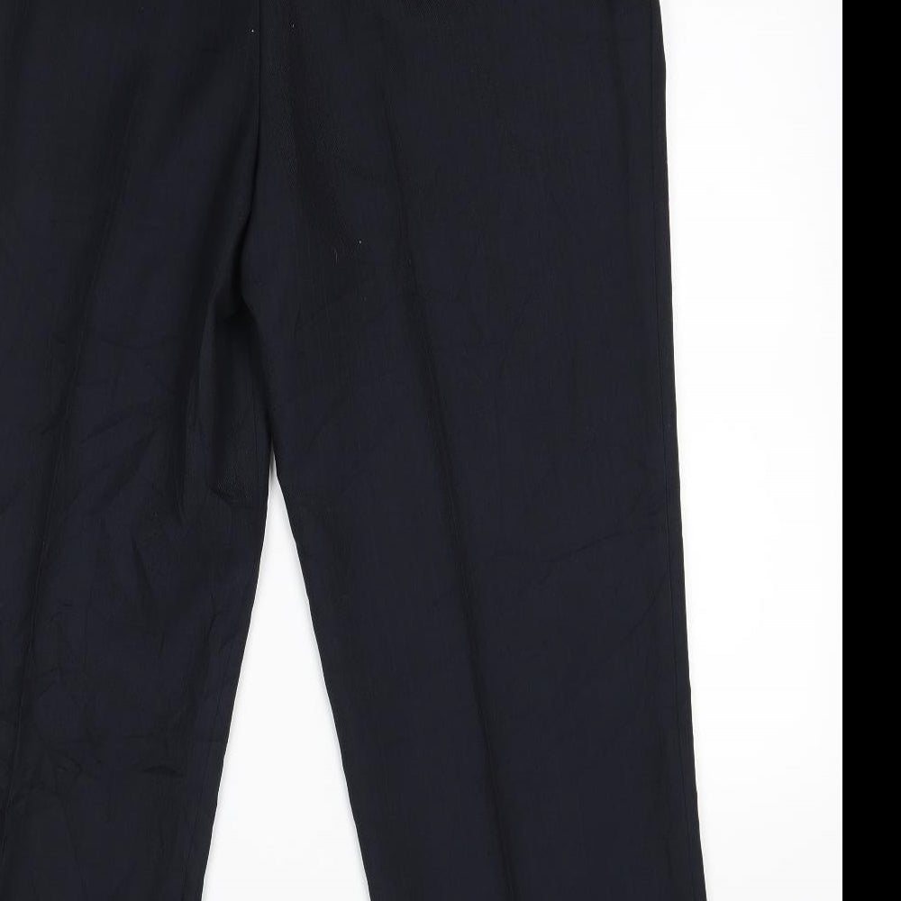 armando Mens Blue Suit Trousers Size 36 L29 in