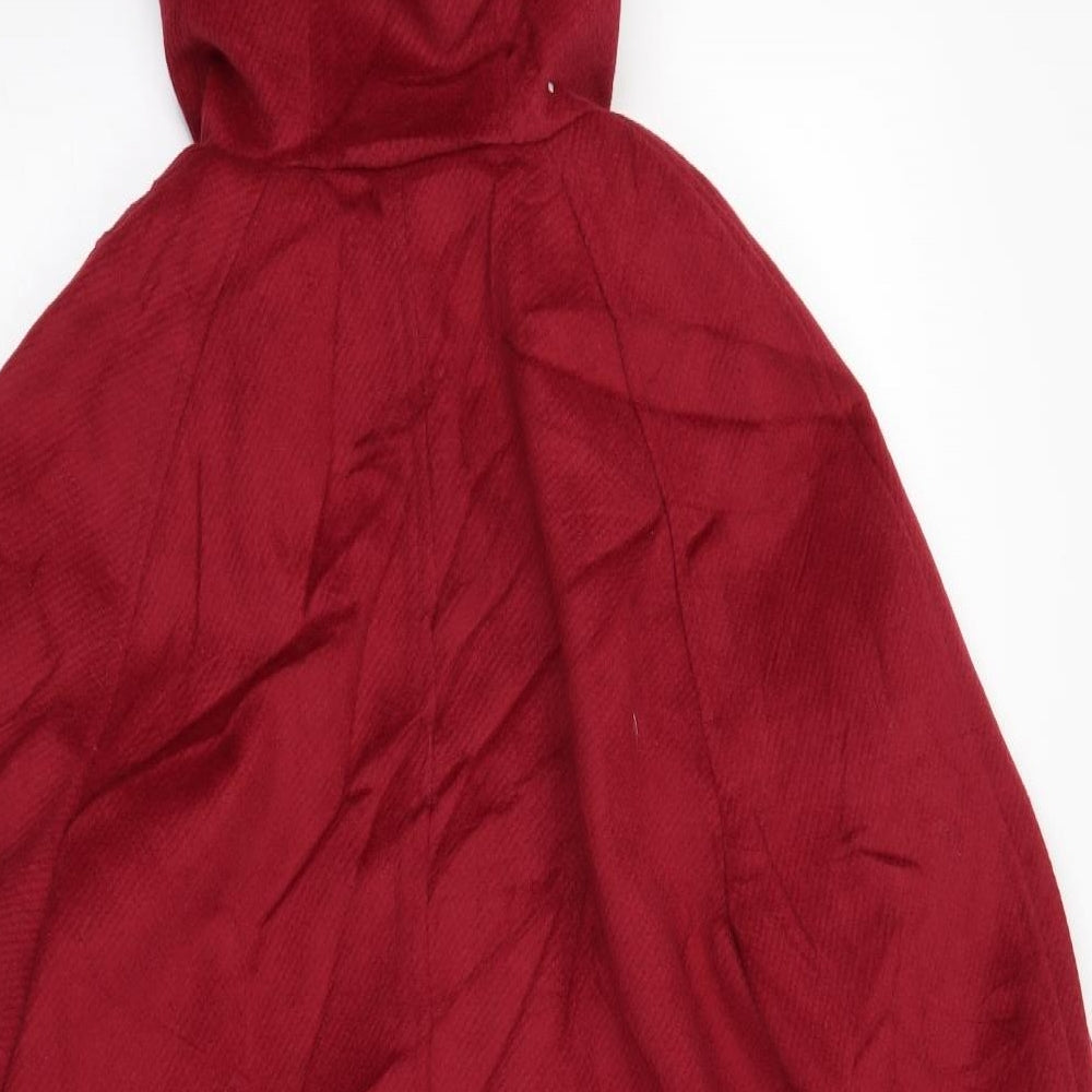 Marks & Spencer Womens Red Overcoat Coat Size 8