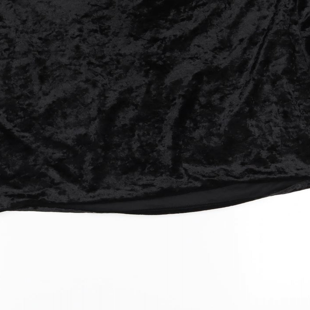 SheIn Womens Black Pullover Sweatshirt Size XL - cropped