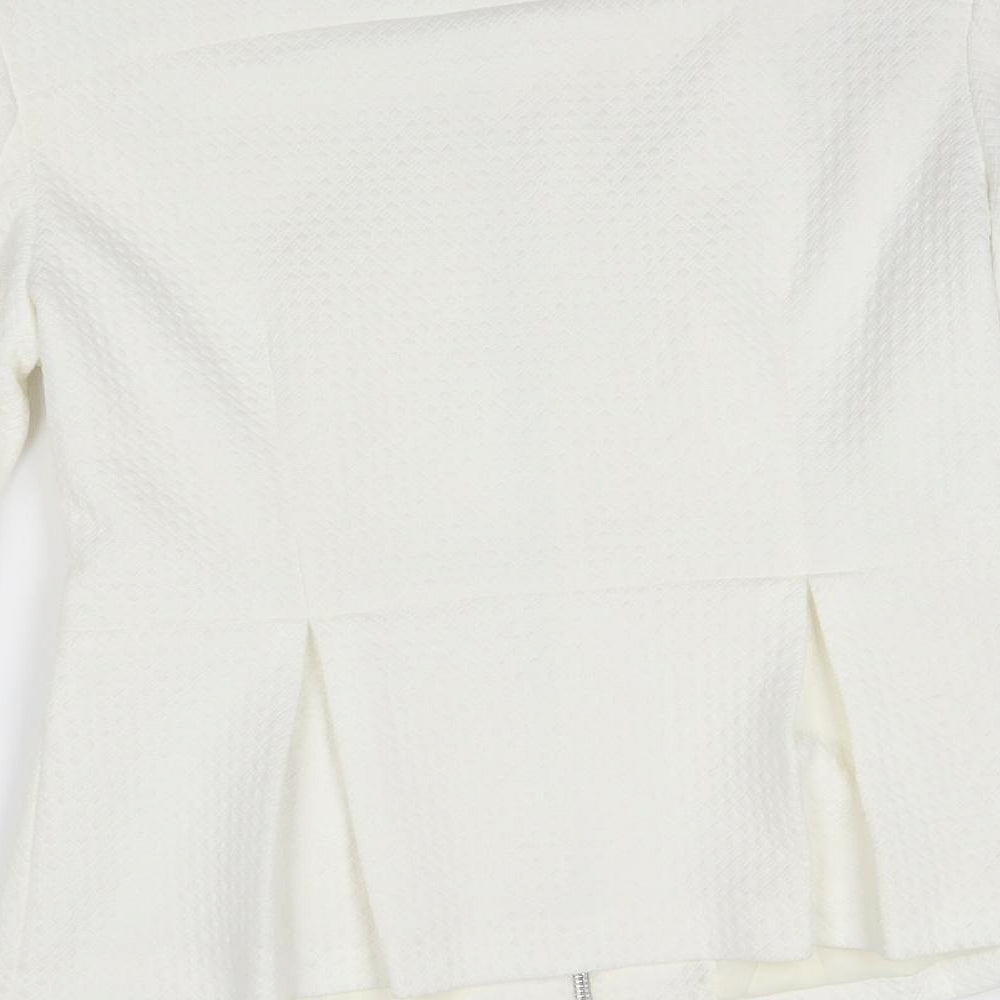 yas Womens White Jacket Size 10