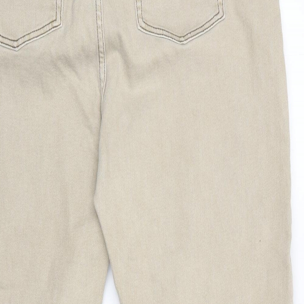 Preworn Mens Beige Straight Jeans Size 36 L27 in