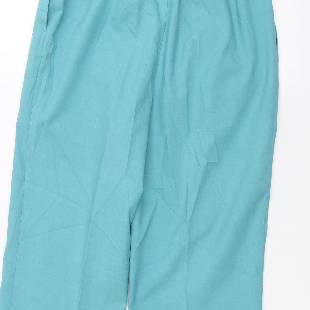 Marks & Spencer Womens Blue Trousers Size 10 L26 in
