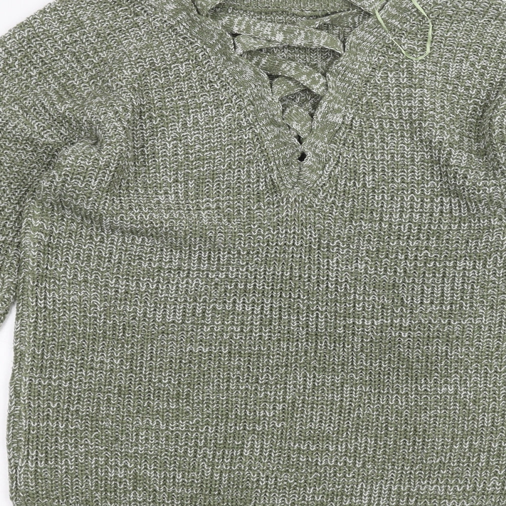 Pep&Co Womens Green Pullover Jumper Size M