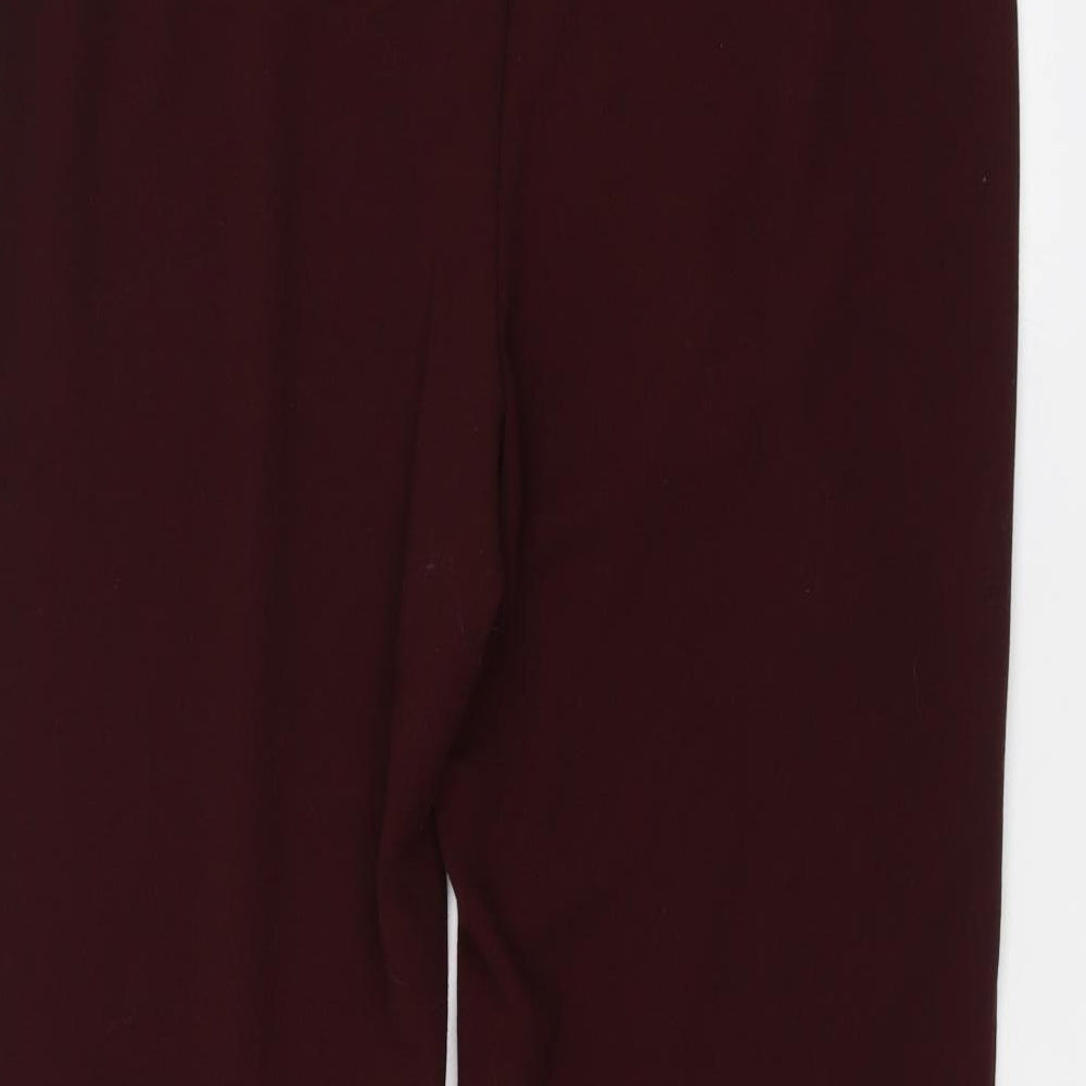 Marks & Spencer Womens Red Trousers Size 16 L26 in