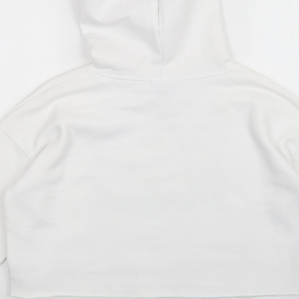 New Look Girls White Pullover Hoodie Size 14-15 Years