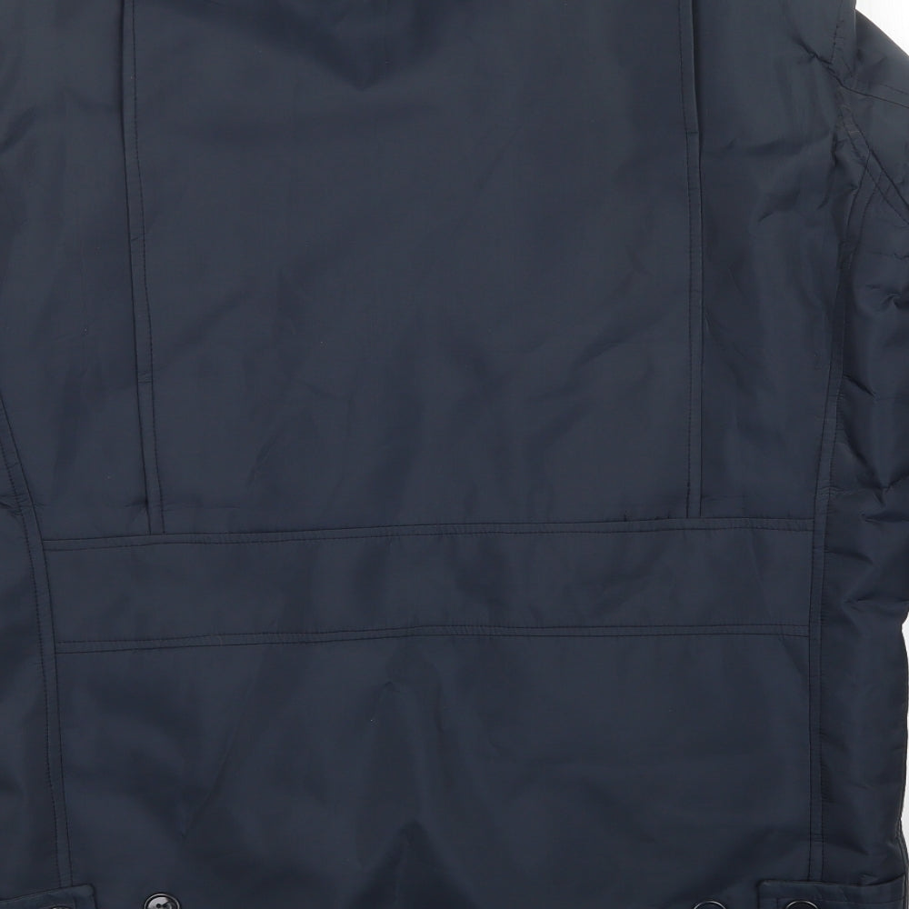 skyways Mens Blue Rain Coat Coat Size S