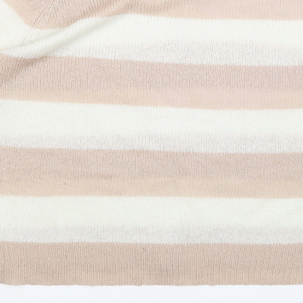 Internacionale Womens Multicoloured Striped Pullover Jumper Size 16