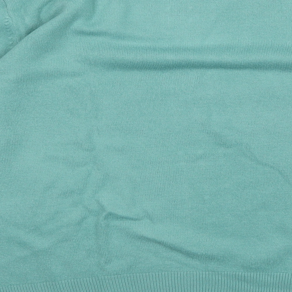 pure & Natural Womens Green Pullover Jumper Size 14
