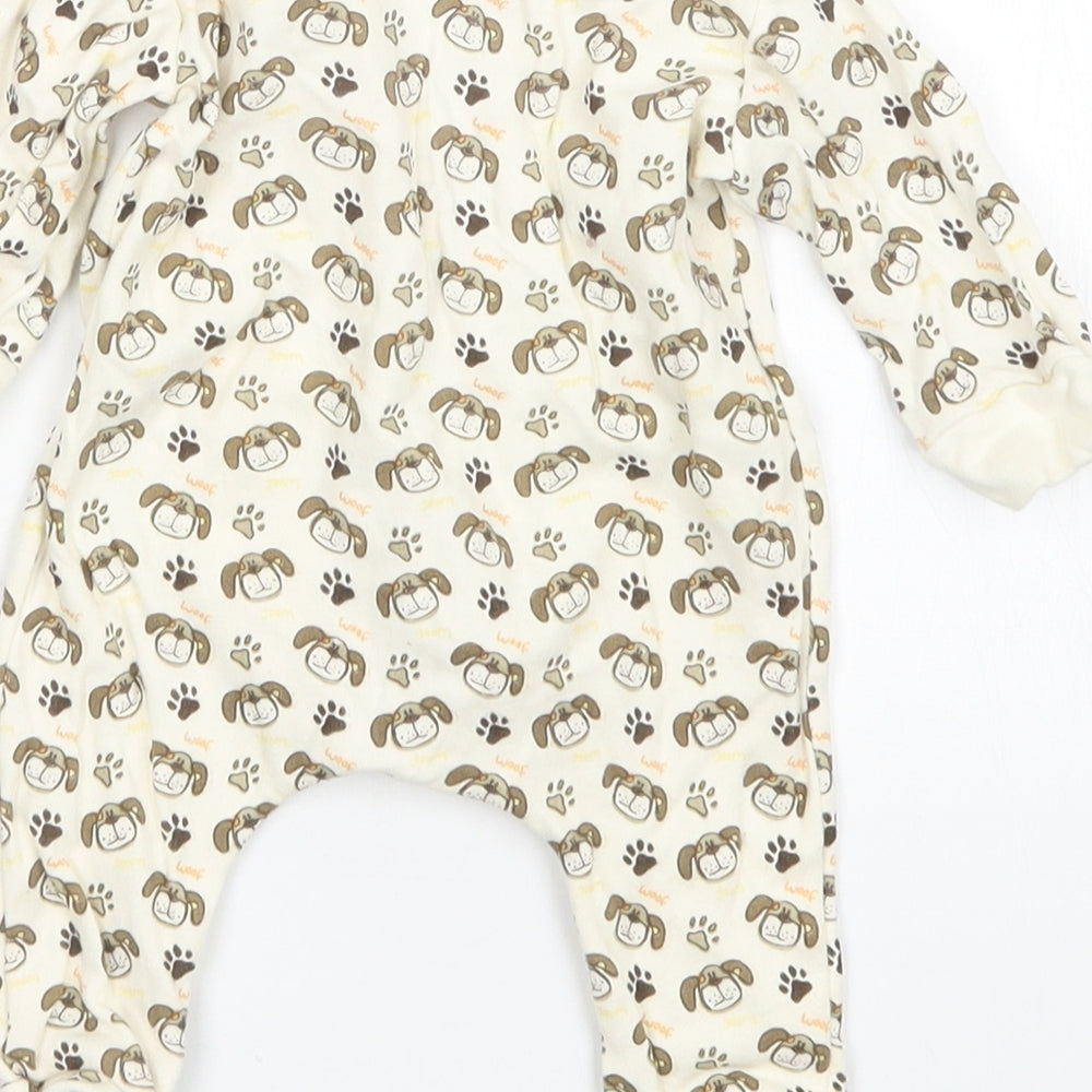 Mini Mints Boys Multicoloured Animal Print One-Piece Size 3-6 Months
