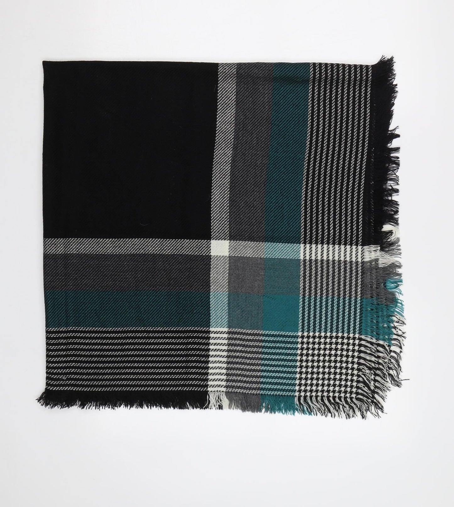 Preworn Womens Green Check Shawl/Wrap