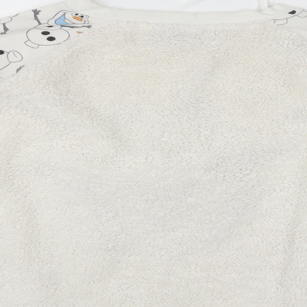 Disney Womens White Pullover Jumper Size 14