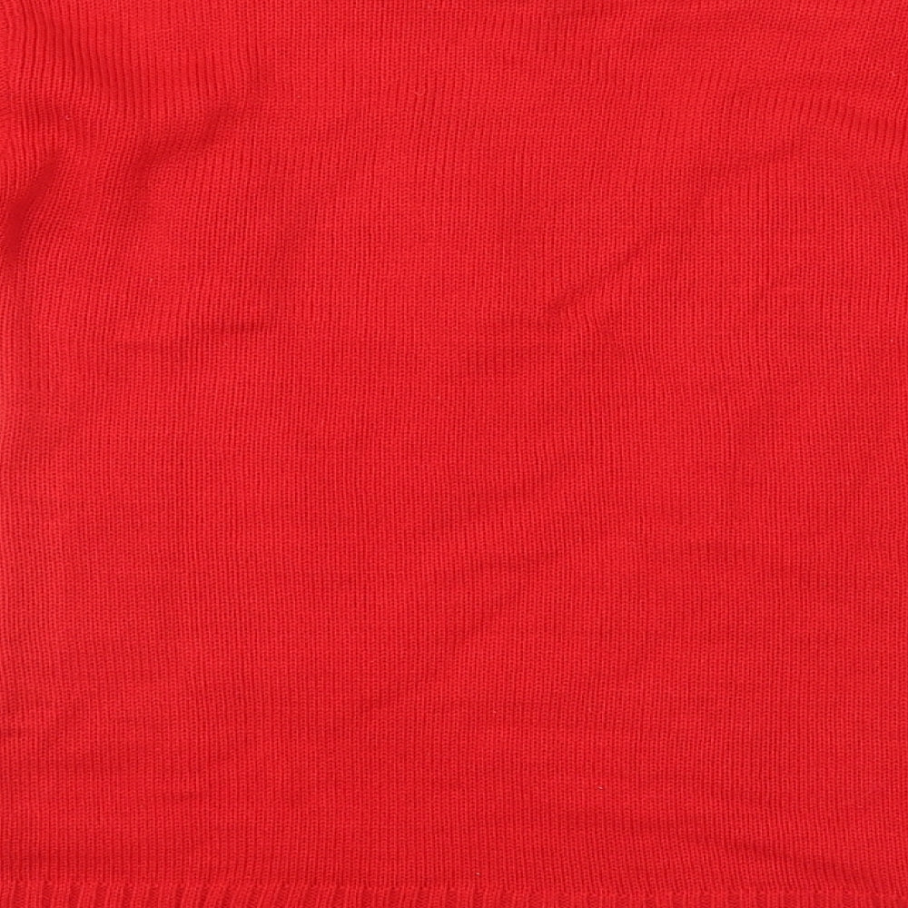 Globals Womens Red Pullover Jumper Size S - christmas jumper