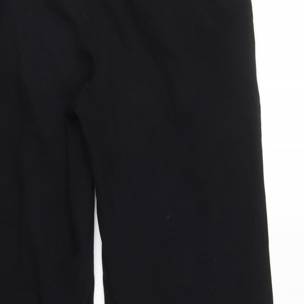 M&S Womens Black Sweatpants Trousers Size 12 L29 in