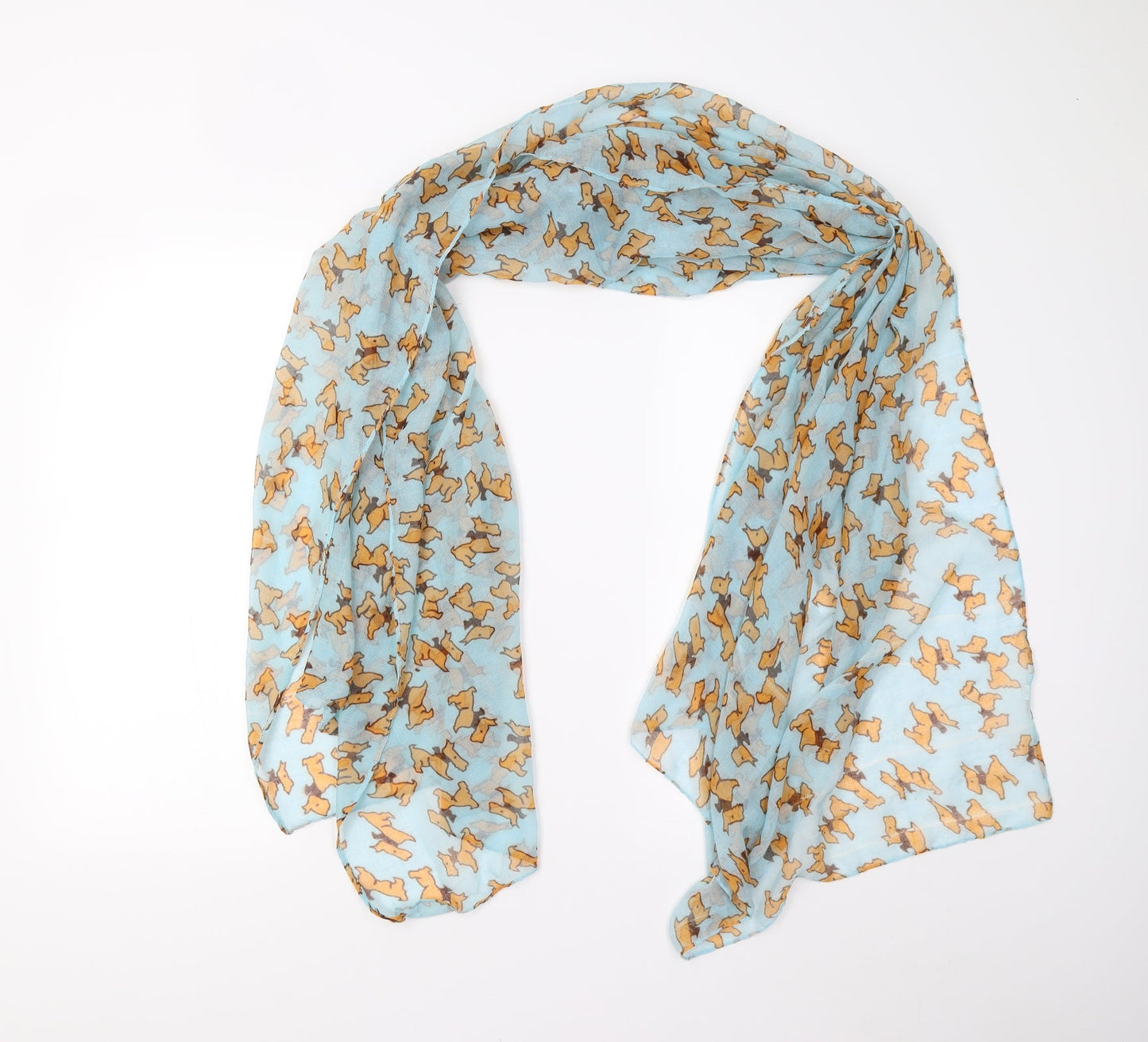 Preworn Unisex Blue Shawl/Wrap
