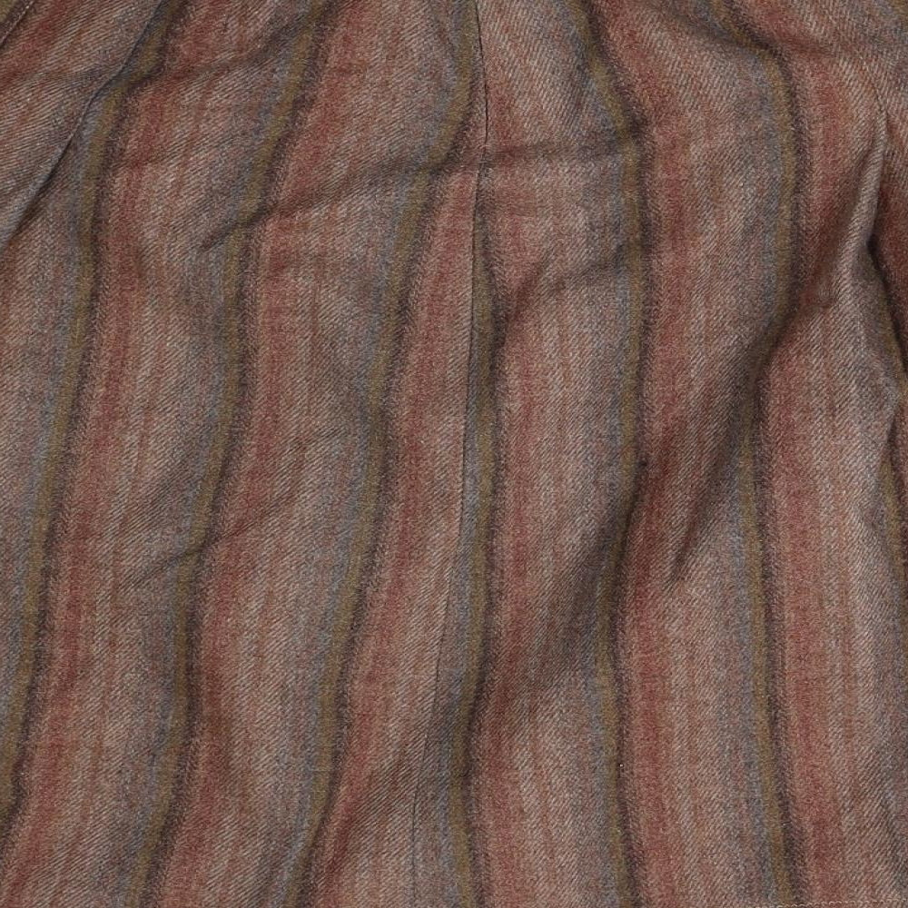 Preworn Womens Multicoloured Tweed Pleated Skirt Size 14