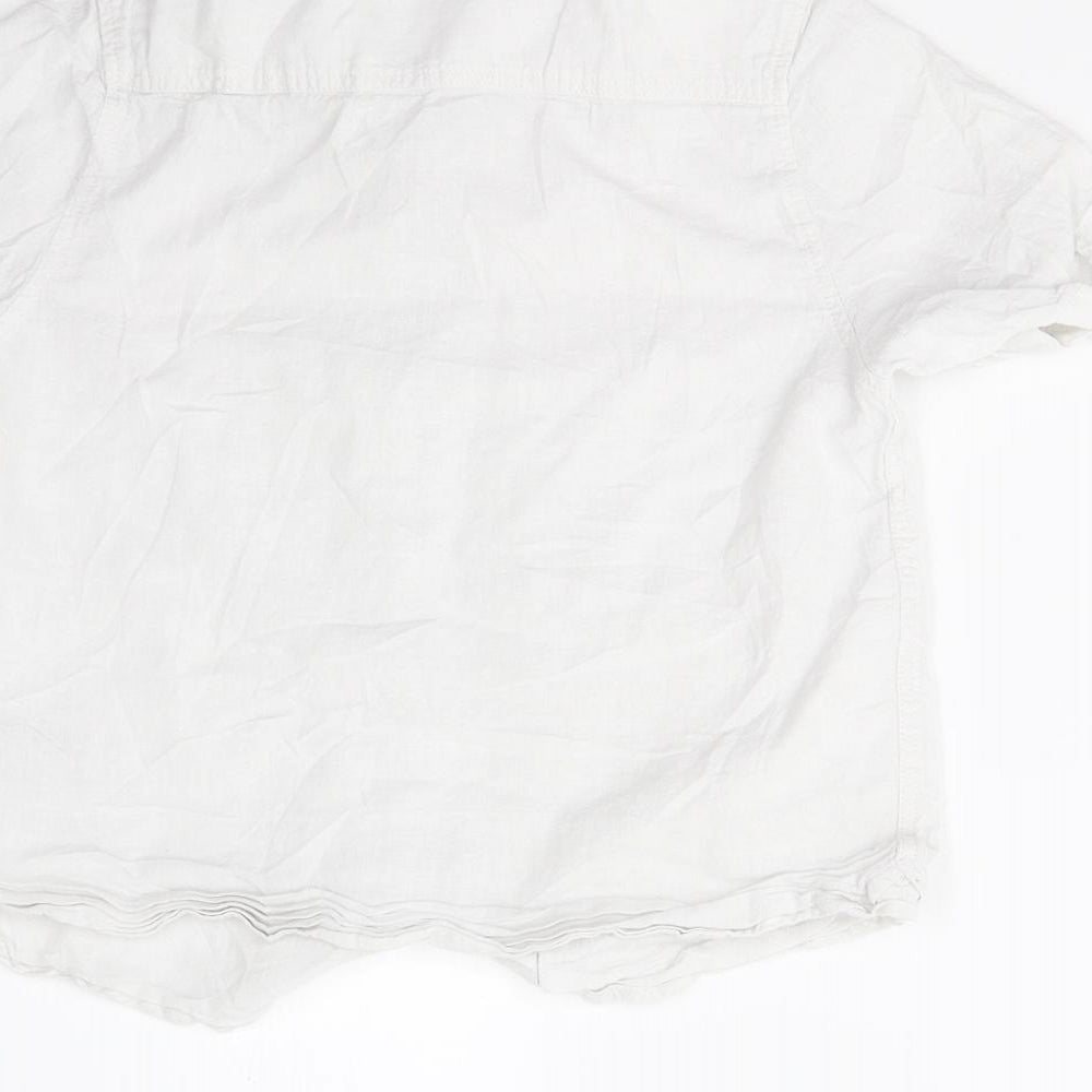 NEXT Boys White Basic Button-Up Size 7 Years