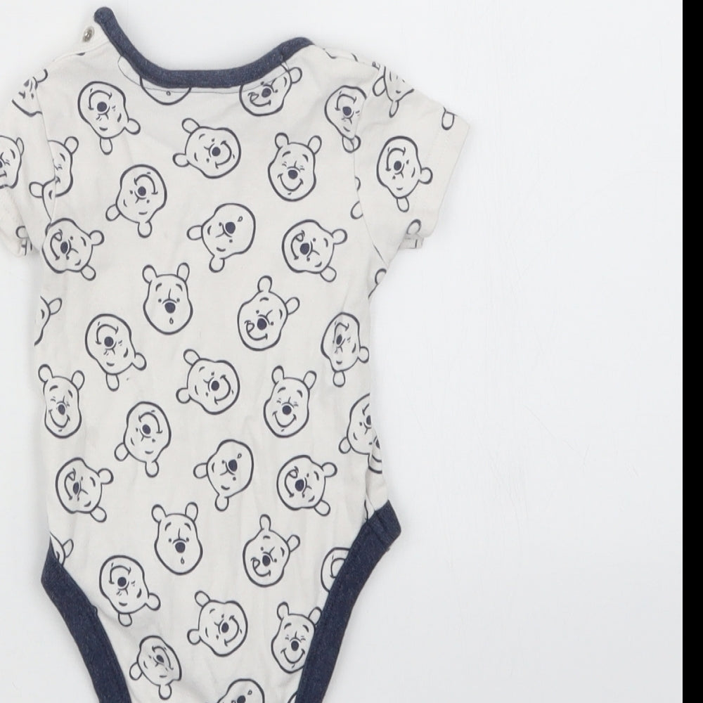 George Boys Blue Geometric Babygrow One-Piece Size 3-6 Months - Winnie the Pooh