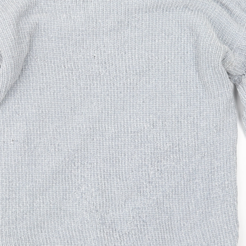 Studio Womens Blue Knit Pullover Jumper Size 12