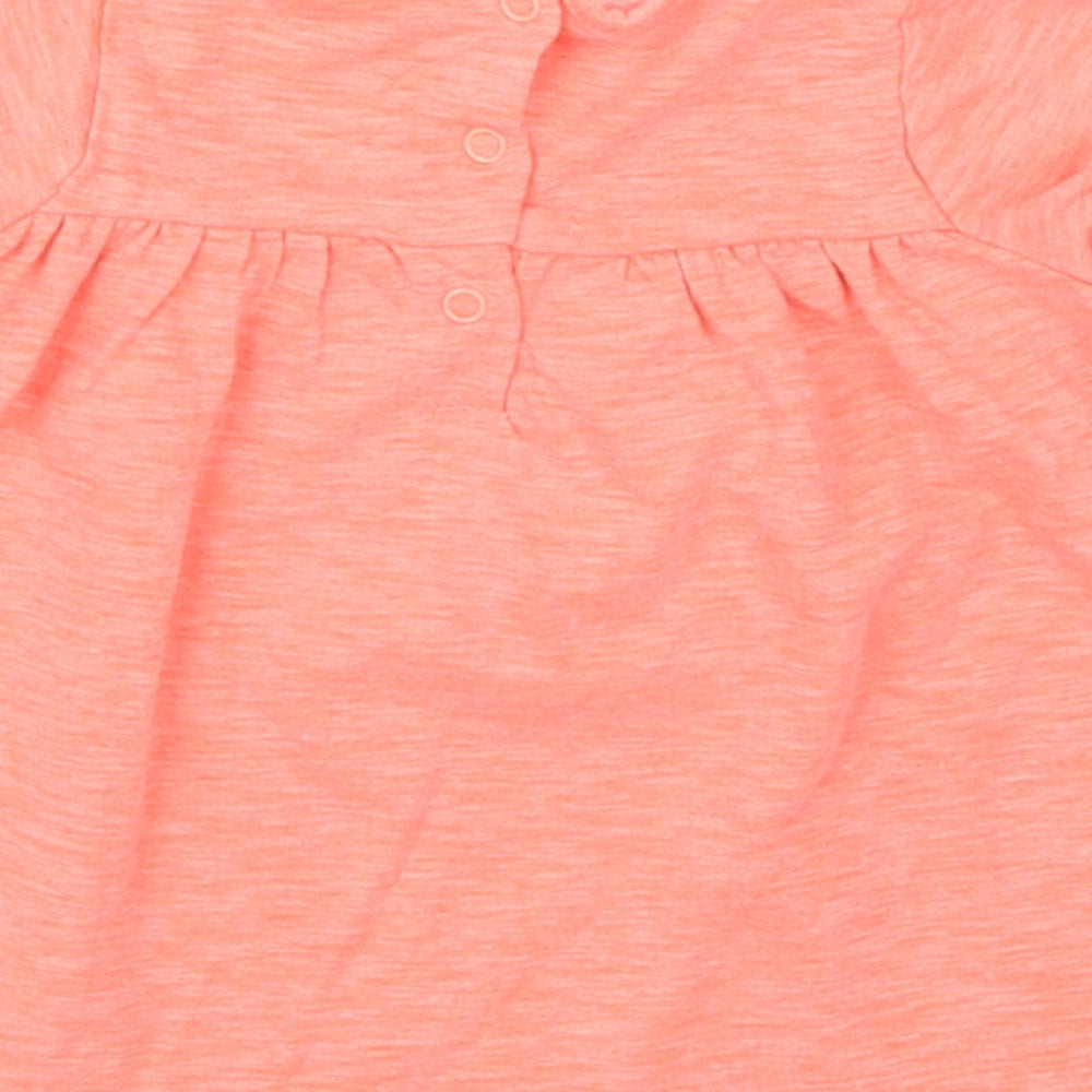 NEXT Girls Orange Basic T-Shirt Size Newborn