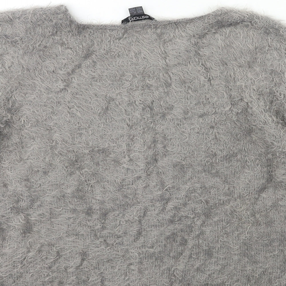 ESMARA Womens Grey Knit Pullover Jumper Size 10
