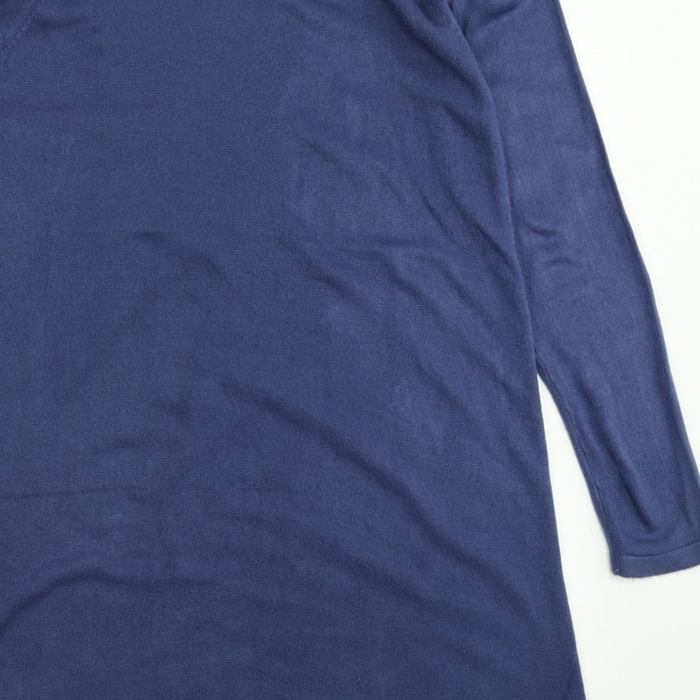 Intuition Womens Blue Knit Fit & Flare Size 16