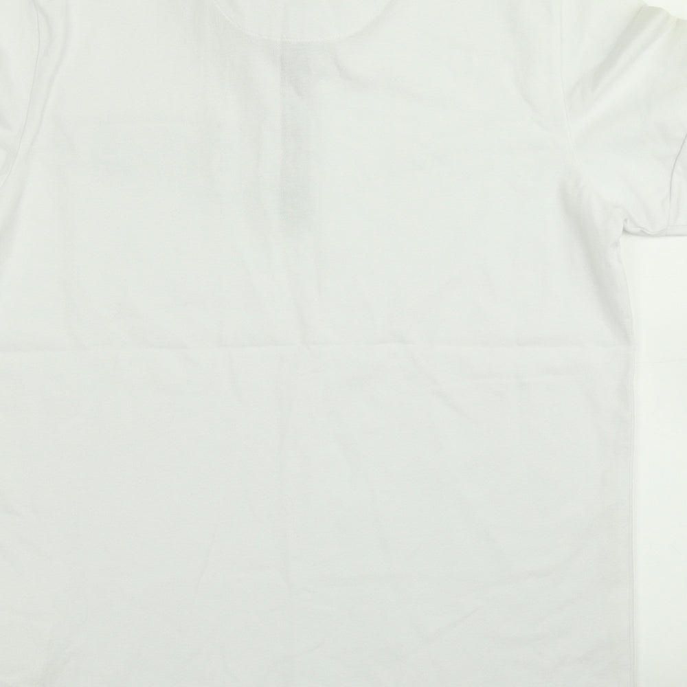 Celio Mens White Polo Size L