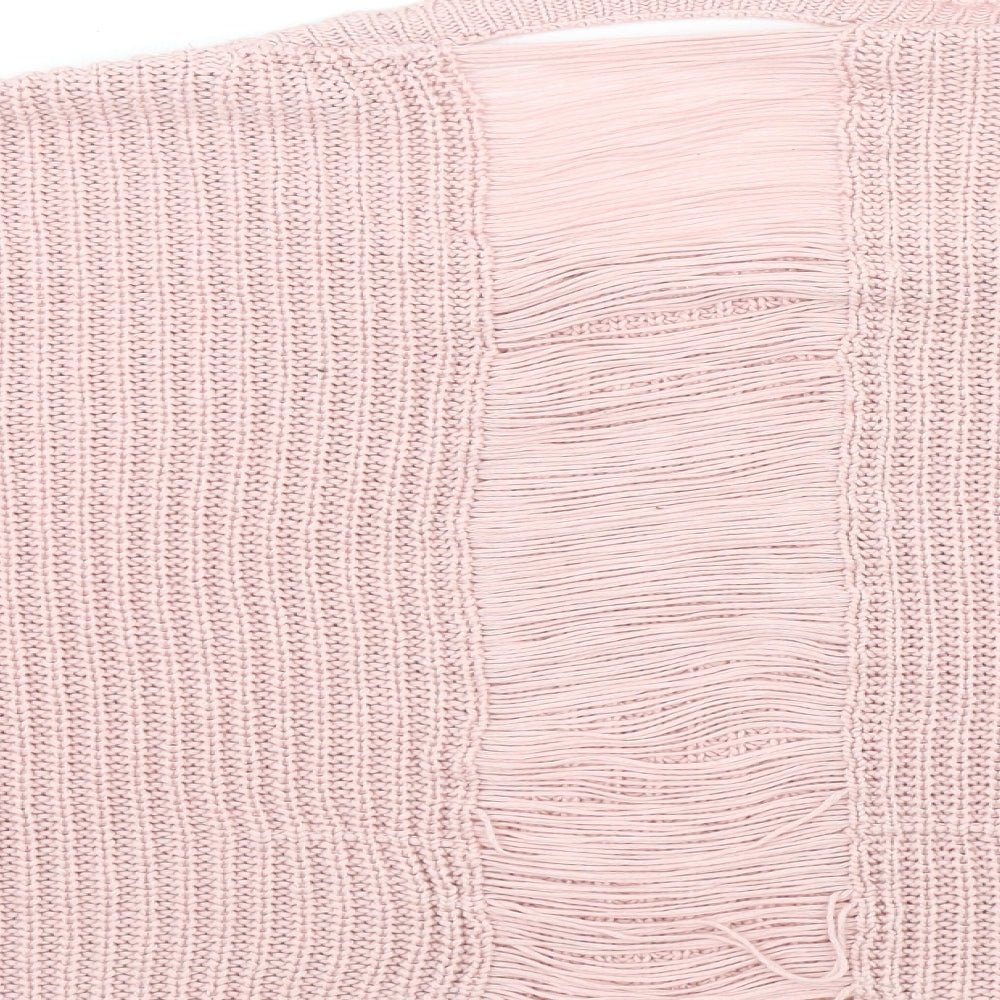 New Look Womens Pink Pullover Jumper Size L