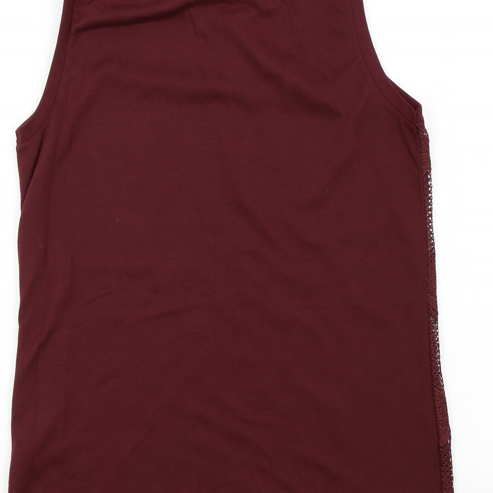 Dorothy Perkins Womens Red Basic T-Shirt Size 12