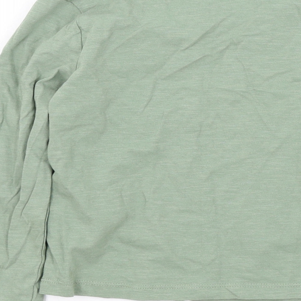 TU Girls Green Colourblock Basic T-Shirt Size 6 Years