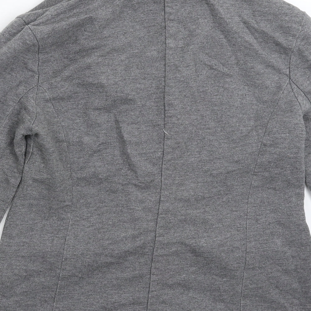 Internac Womens Grey Jacket Blazer Size 10
