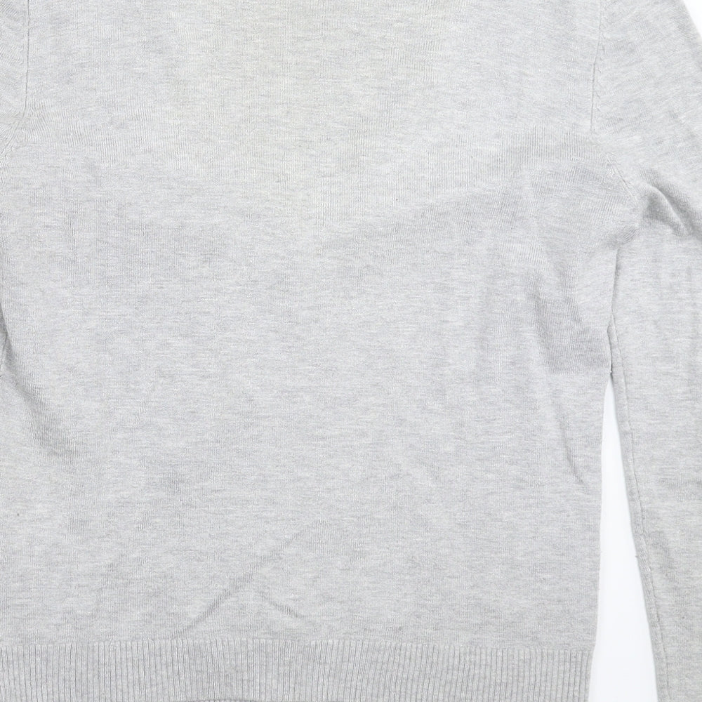 Metropolis Womens Grey Knit Cardigan Jumper Size L