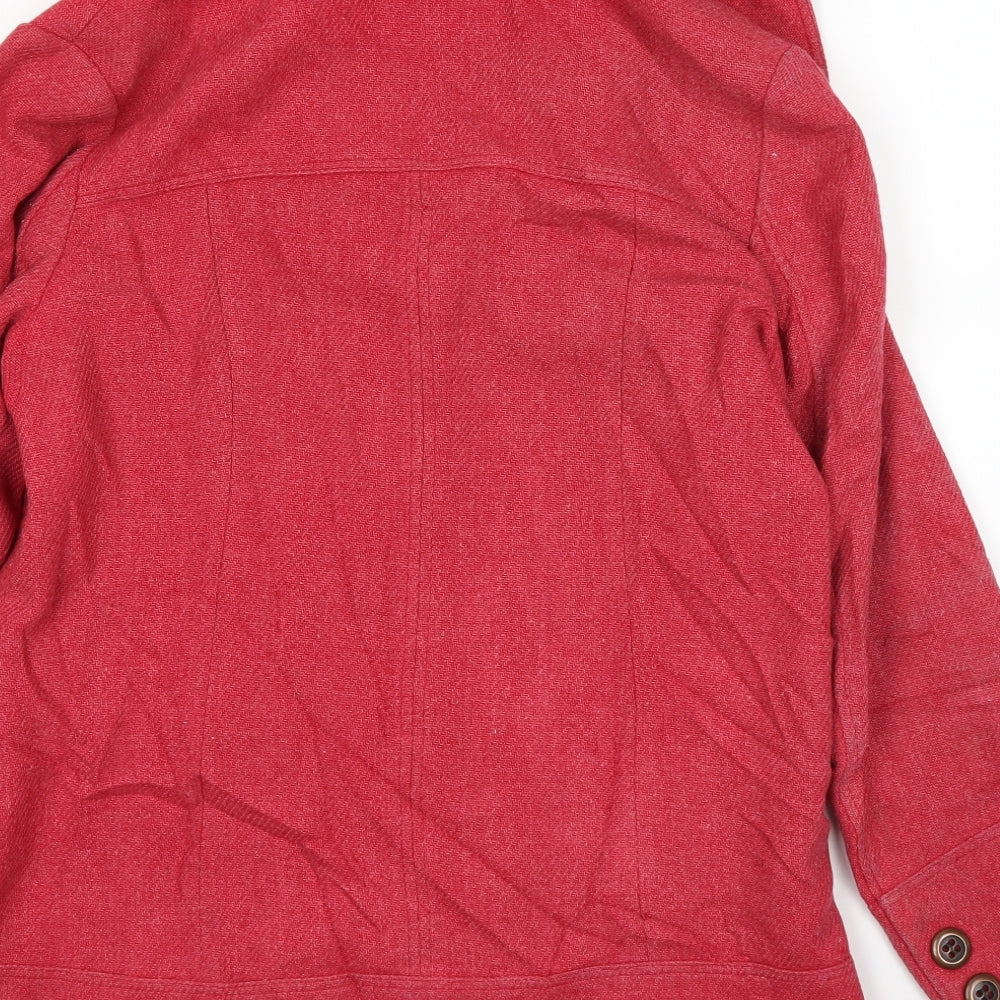 NEXT Womens Pink Overcoat Coat Size 12