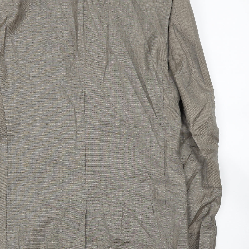 M&S Mens Beige Jacket Suit Jacket Size 38