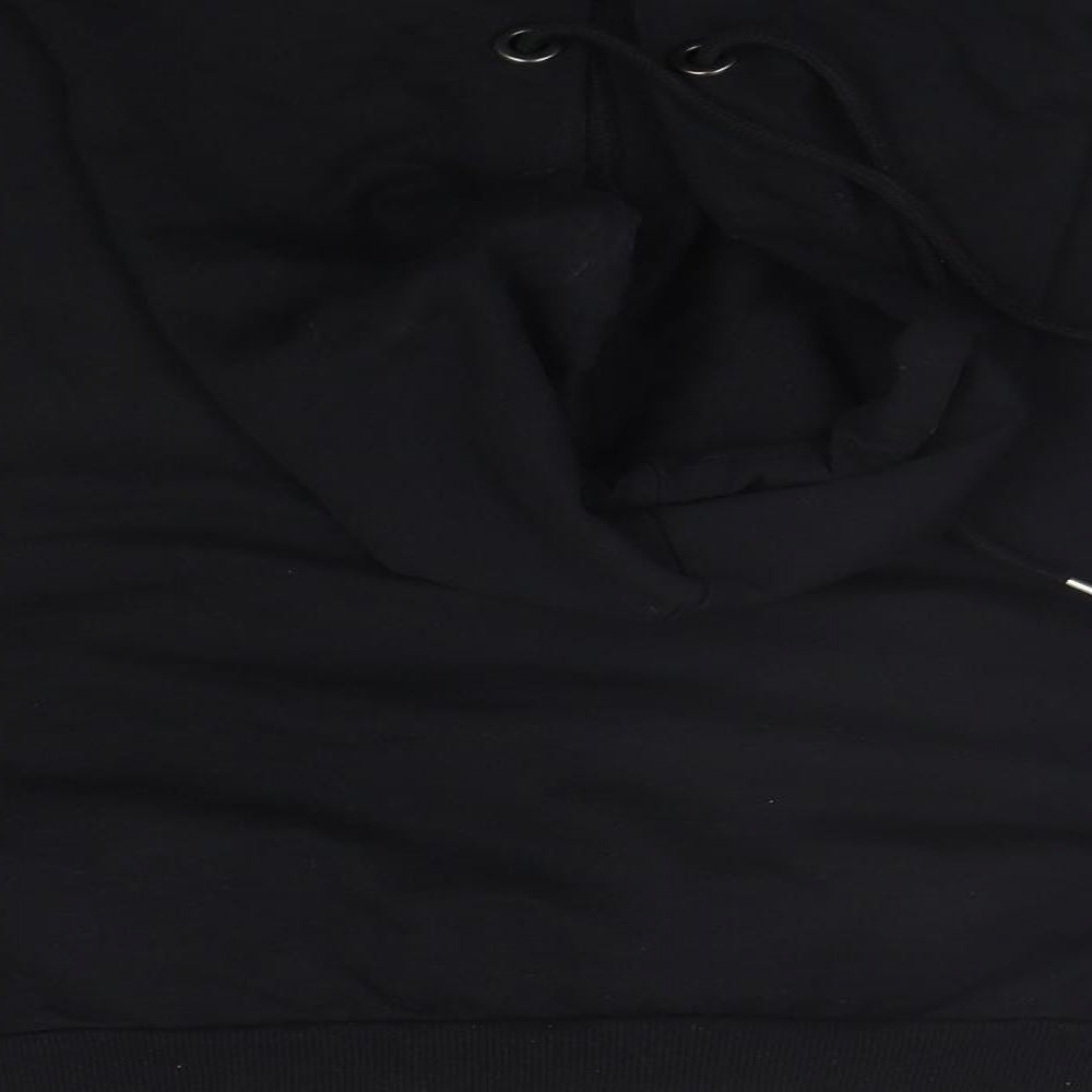 Select Womens Black Henley Hoodie Size 10