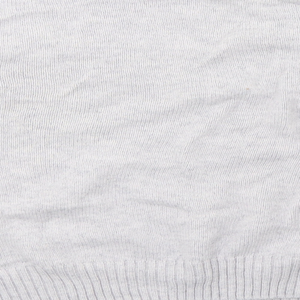 saisnburys Womens Grey Knit Pullover Sweatshirt Size 12