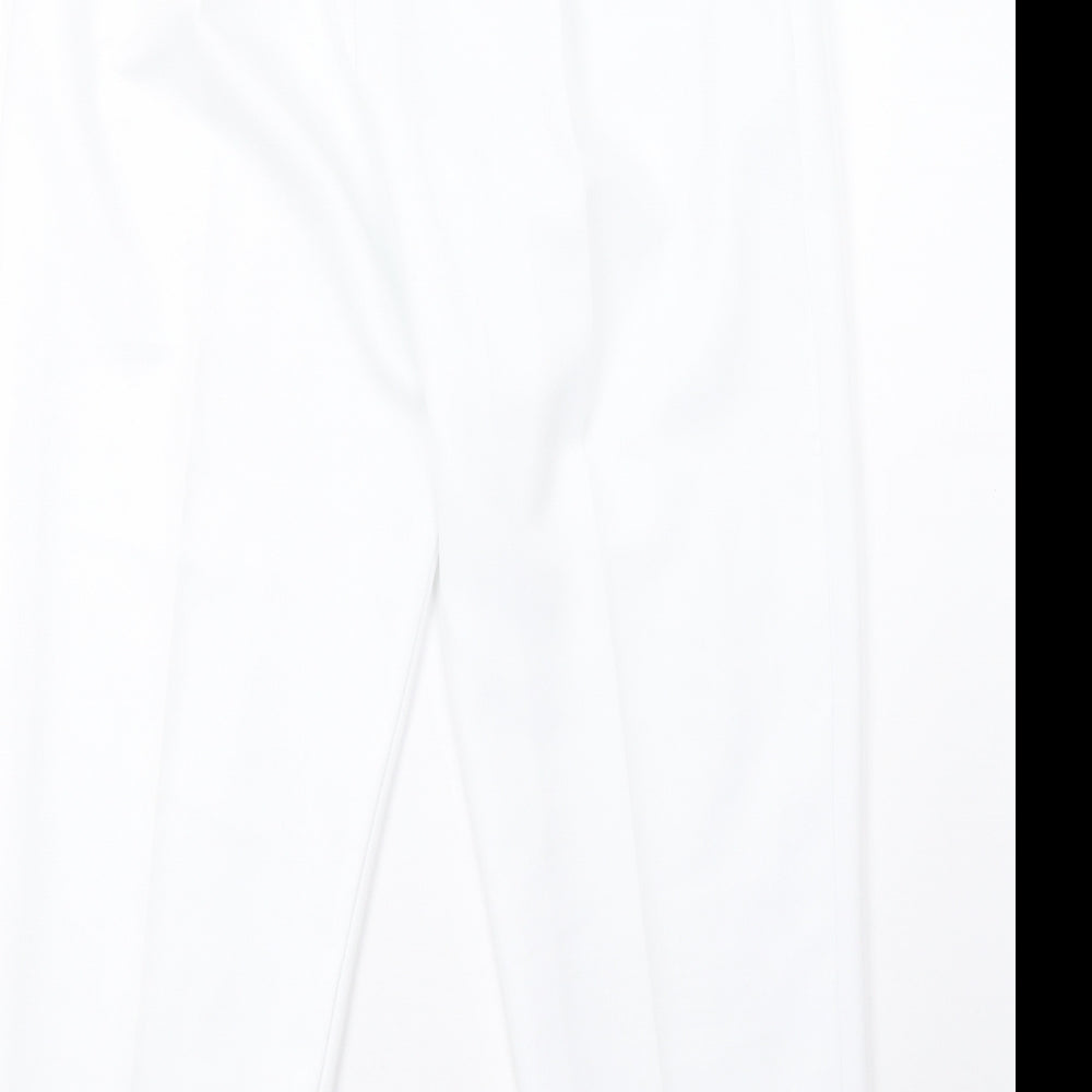 Preworn Womens White Trousers Size 16 L27 in