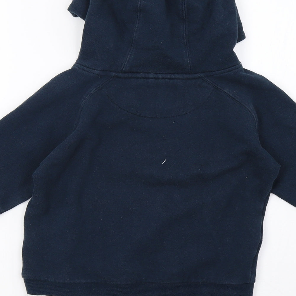 Preworn Boys Blue Pullover Hoodie Size 5-6 Years