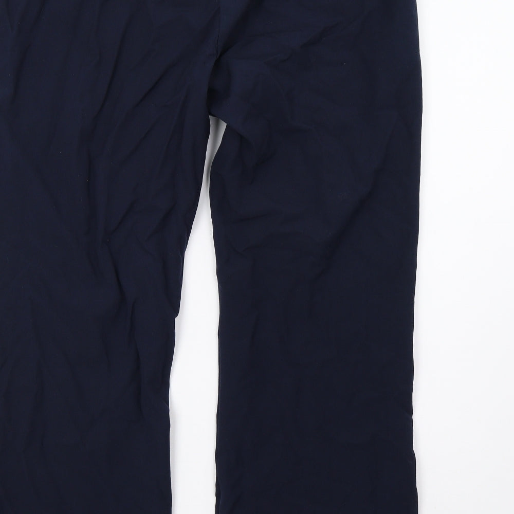 elite Womens Blue Trousers Size 16 L26 in